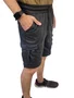 Bermuda Masculino Adulto Moletom Cargo 17.94.0108 Gangster Preto