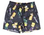 Bermuda Tactel Juvenil Masculino Estampa Bart Simpsons 31572 Vanton Preto