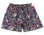Bermuda Tactel Masculina Juvenil Estampada Flores 31573 Vanton Preto
