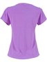 Blusa Baby Look Feminina Adulto Detalhe Logo 31612 Vanton Roxo