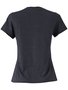 Blusa Baby Look Feminina Adulto Estampa Dog Relax 31607 Vanton Preto Mescla