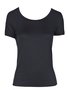 Blusa Baby Look Manga Curta Feminina Adulto V0013 Vila Flor Preto