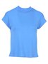 Blusa Em Crepe Viscose Feminina Adulto 1.703393 Lecimar Azul
