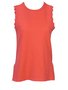 Blusa Em Malha Crochê Feminina Adulto Sem Manga 1.703402 Lecimar Coral