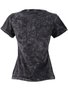 Blusa Manga Curta Feminina Adulto Estonada 31611 Vanton Preto