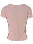 Blusa Manga Curta Feminina Adulto Lisa V559M Vila Flor Papaya
