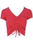 Blusa Manga Curta Feminina Adulto Lisa V559M Vila Flor Rosa Chock