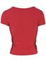 Blusa Manga Curta Feminina Adulto Lisa V559M Vila Flor Rosa Chock
