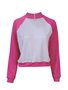 Blusa Manga Longa Feminina Adulto Em Malha Bicolor 4908 Mc'Jo Pink