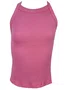 Blusa Regata Canelada Feminina Juvenil 12/16 26719 Brandili Rosa