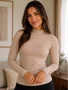 Blusa Térmica Feminina Adulto Gola Alta 24601 Dc Têxtil Nude