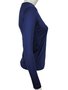 Blusa térmica Feminina Decote Redondo Ellegante Marinho
