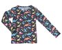 Blusa Térmica Feminina Infantil 1-3 Estampa Dinossauro 24014 Dc Têxtil Preto