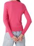 Blusão De Linho Feminino Adulto Liso K0WH Hering Pink