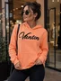 Blusão De Moletom Feminino Adulto Com Capuz Detalhe VNTN 26207 Vanton Laranja Neon