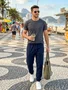 Calça De Moletom Jogger Masculina 30938 Fatal Marinho