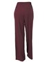Calça Feminino Adulto Pantalona Em Malha Three Hands Vinho