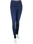 Calça Jeans Feminina Adulto Skinny JV024 Lunender Jeans Escuro