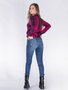 Calça Jeans Feminina Adulto Skinny Comfort ALta Com Detalhe Destroyed E Cinto 01.0240157 Trich Jeans