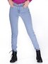 Calça Jeans Feminina Adulto Skinny Comfort Alta Delavê Com Cinto 01.0240157 Trich Jeans