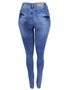 Calça Jeans Feminina Adulto Skinny Marmorizada 70004 Absolute Jeans 40