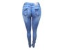 Calça Jeans Feminina Adulto Skinny Estonada 70005 Absolute Jeans Claro