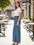 Calça Jeans Wide Leg Clochard Feminina 75368 Mormaii Jeans Médio