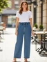 Calça Jeans Wide Leg Clochard Feminina 75368 Mormaii Jeans Médio
