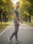 Calça Masculino Adulto Spandex A801 Stile Cinza