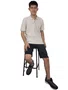Camisa Polo Manga Curta Masculino Adulto Essencial Slim 7510001 Ogochi Areia