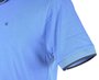 Camisa Polo Masculina Adulto Manga Curta Detalhe 10706 Sigosta Azul Hortência