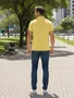 Camisa Polo Masculina Manga Curta Piquê  8847 Sigosta Amarelo