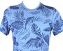 Camiseta Masculina Adulto Manga Curta Estampa Folhagem 1000074944 Malwee Azul