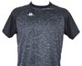 Camiseta Masculina Adulto Manga Curta Matteo KP2118003 Kappa Preto e Chumbo