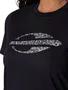 Camiseta Feminina Manga Curta 78623 Logo Animal Print Mormaii Preto