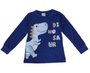 Camiseta Infantil Masculina 1-3 Dinossauro 55925 Brandili Azul