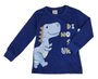 Camiseta Infantil Masculina 1-3 Dinossauro 55925 Brandili Azul