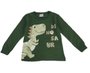Camiseta Infantil Masculina 1-3 Dinossauro 55925 Brandili  Verde Militar