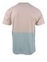 Camiseta Manga Curta Comfort Bicolor Masculina 11.19.5266 Overcore Bege e Azul Claro