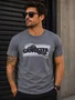 Camiseta Manga Curta Masculina Adulto Com Estampa Logomarca 10.16.3745 Gangster Grafite
