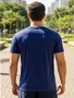 Camiseta Manga Curta Masculina De Malha Suplex 582833 Mormaii Marinho