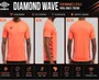 Camiseta Manga Curta Masculina Diamond Wave U11TW123 Umbro Coral