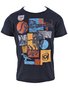 Camiseta Manga Curta Masculina Infantil Com Estampa Dinosauro 86.01.0689 Gangster Azul Marinho