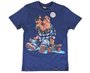 Camiseta Manga Curta Masculina Juvenil  Estampa Pit Bull 31511 Vanton Marinho