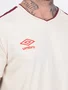 Camiseta Manga Curta Masculina Legacy Field  U11TW00566 Umbro Bege e Vinho
