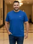 Camiseta Manga Curta Masculina Plus Size 61879 Mormaii Azul Royal