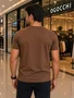 Camiseta Manga Curta Masculina Slim 6490001 Ogochi Marrom