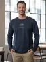 Camiseta Manga Longa 100% Algodão 514077 Mormaii Marinho