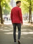 Camiseta Manga Longa Masculina Adulta Paisagens 24407 Fatal Vermelho