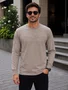 Camiseta Manga Longa Masculina Slim Alto Relevo 1000136298 Malwee Caqui